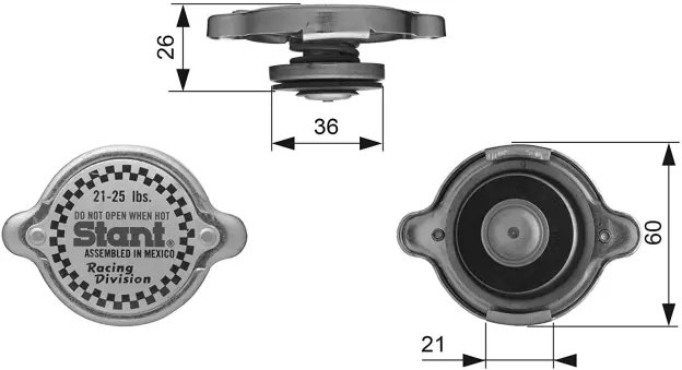 Additional product image of Stant 21-25 PSI Radiator Cap