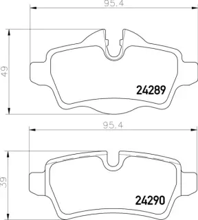 Product image of Mintex R56 Rear Brake Pads - MDB2930