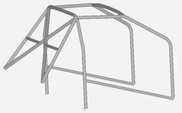 Additional product image of JP Cages MINI R53 Bolt In Multipoint Competition Full Roll Cage
