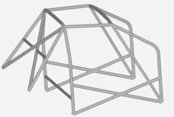 Additional product image of JP Cages MINI R53 Bolt In Multipoint Competition Full Roll Cage