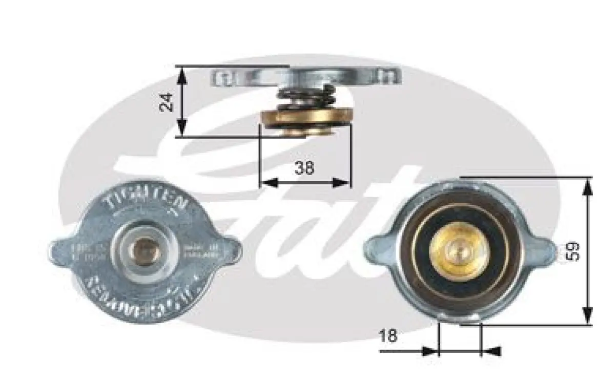 thumbnail image 2 of Stant Lev-R-Vent Racing Radiator Cap With Lever Release (21-25 PSI) - 10382 2 of 2