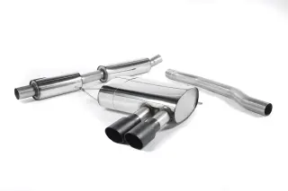 Product image of Milltek Exhausts Catback System Cerakote Black Tips Twin 90mm GT90 - Resonated MINI F56 Non-GPF Cooper