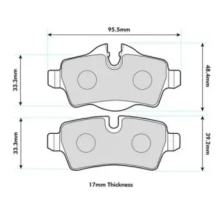 Product image of PBS ProTrack ProRace Rear Brake Pads R56 Cooper S + JCW 8472