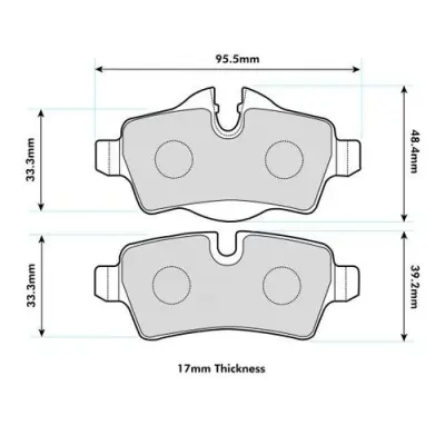 Product image of PBS ProTrack ProRace Rear Brake Pads R56 Cooper S + JCW 8472