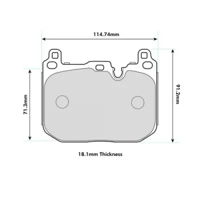 Product image of PBS ProTrack ProRace Front Brake Pads F54 F55 F56 F57 F60 8685
