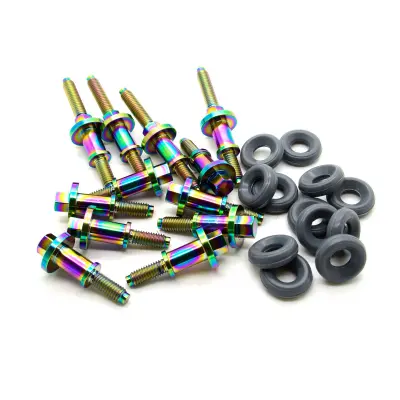 Product image of Orranje Rainbow Titanium Rocker Cover Bolt & Spacer Kit R53 R52 R50