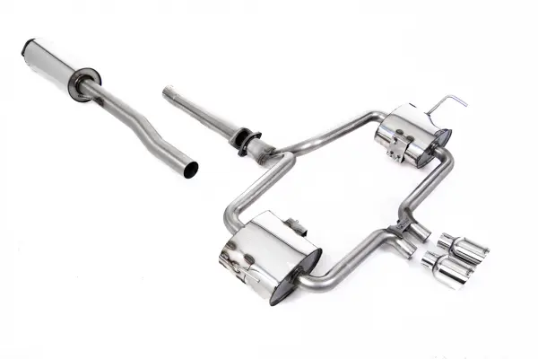 Product image of Milltek R53 Mini Catback Exhaust Hatchback - Resonated Polished 76mm Trims SSXM477 ECE Approved