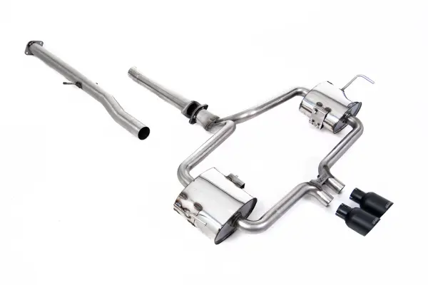 Product image of Milltek R53 Catback Exhaust Hatchback - Non-Resonated Cerakote Black 76mm Trims SSXM480
