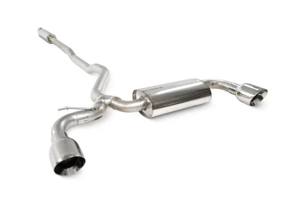 Product image of Scorpion Exhaust Resonated Cat Back System MINI Clubman F54 2015-18 - Polished 114mm Daytona Trims