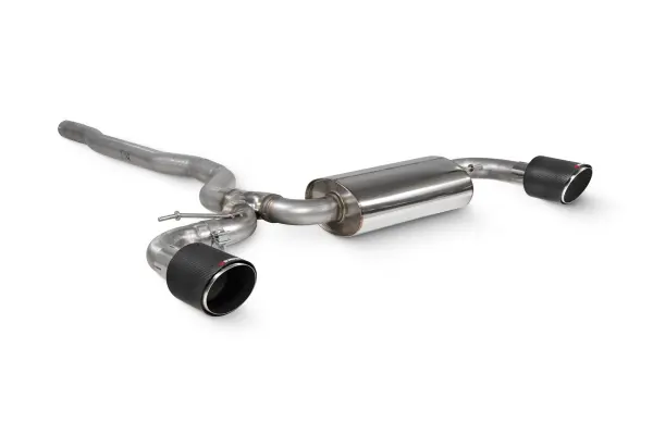 Product image of Scorpion Exhaust GPF Back System MINI Clubman F54 2019-24 - Carbon Fibre 114mm Ascari Trims