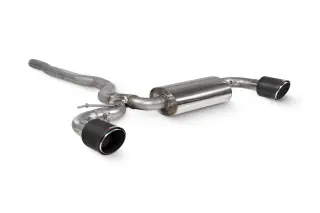 Product image of Scorpion Exhaust GPF Back System MINI Clubman F54 2019-24 - Ceramic Black 114mm Daytona Trims