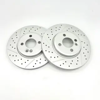 Product image of Bremtech Brake Discs Drilled & Grooved R53 JCW / R56 S / Bremtech 294mmx22mm