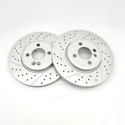 Product image of Bremtech Brake Discs Drilled & Grooved R53 JCW / R56 S / Bremtech 294mmx22mm