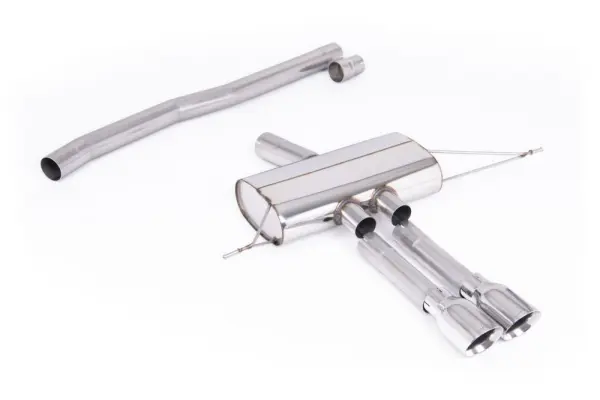 Product image of Milltek Mini F66 Non-Resonated OPF/GPF Back System for Sport Diffuser only with Polished Tips