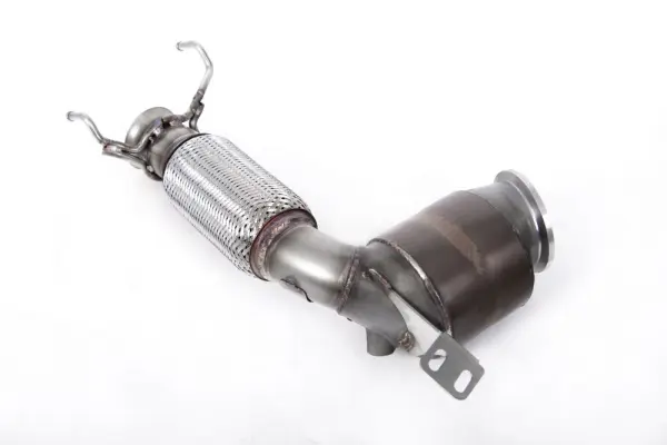 Product image of HJS Tuning ECE Approved Downpipe with High Flow Sports Cat - Fits to OE OPF