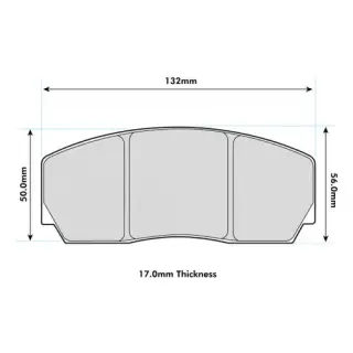 Product image of PBS ProTrack ProRace ProComp Front Brake Pads AP Racing CP5200 CP9200
