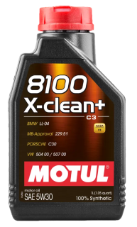 Product image of Motul 1ltr 8100 X-Clean 5W30 Fully Synthetic Engine Oil