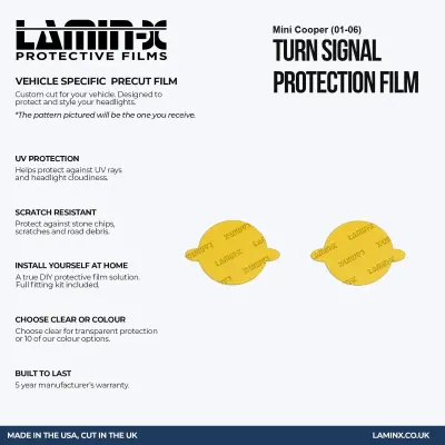 Lamin-x Turn Signal Covers Mini Cooper (01-06)