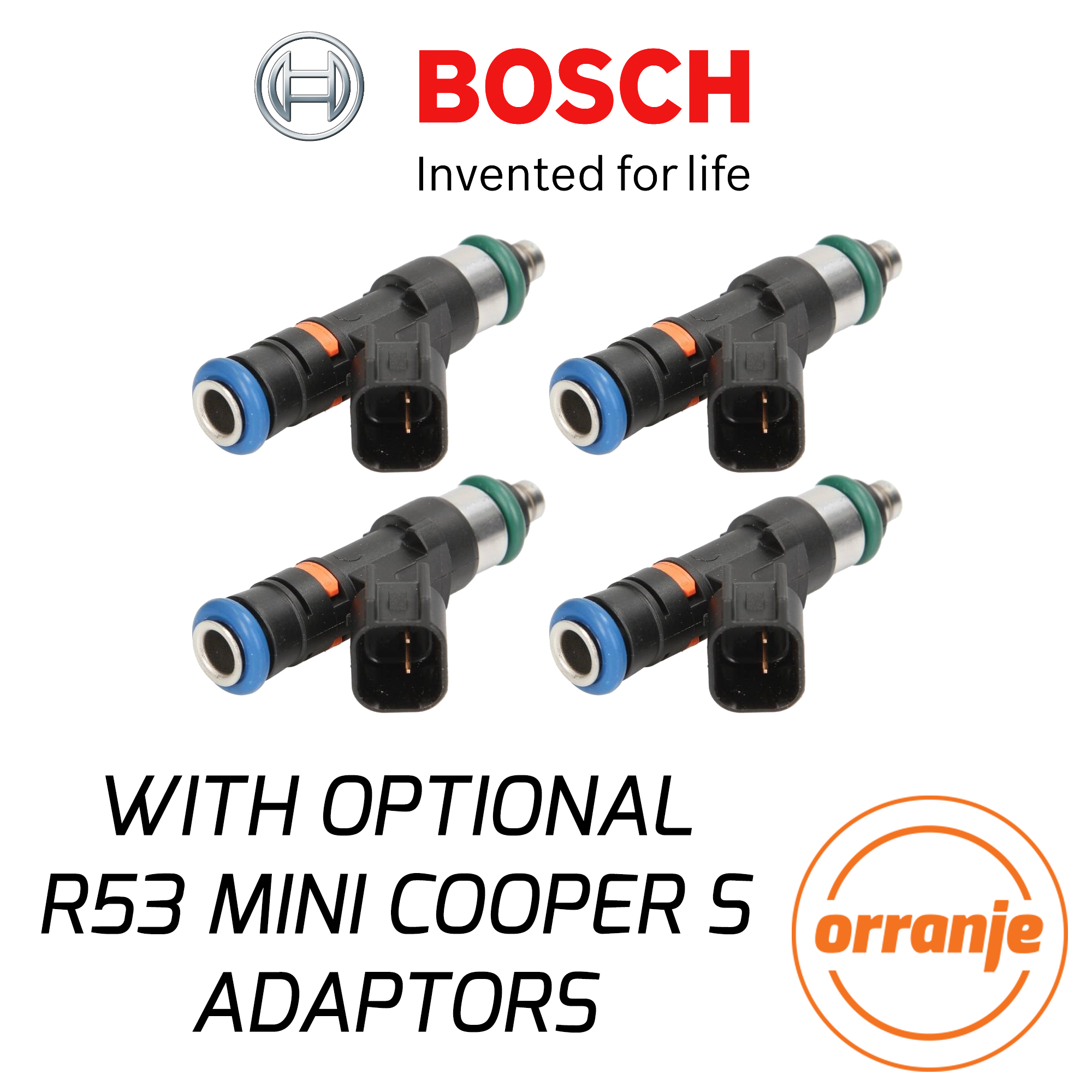 Set 4 550cc fuel injectors for MINI COOPER S R52 R53 2003-2007 BOSCH style EV14