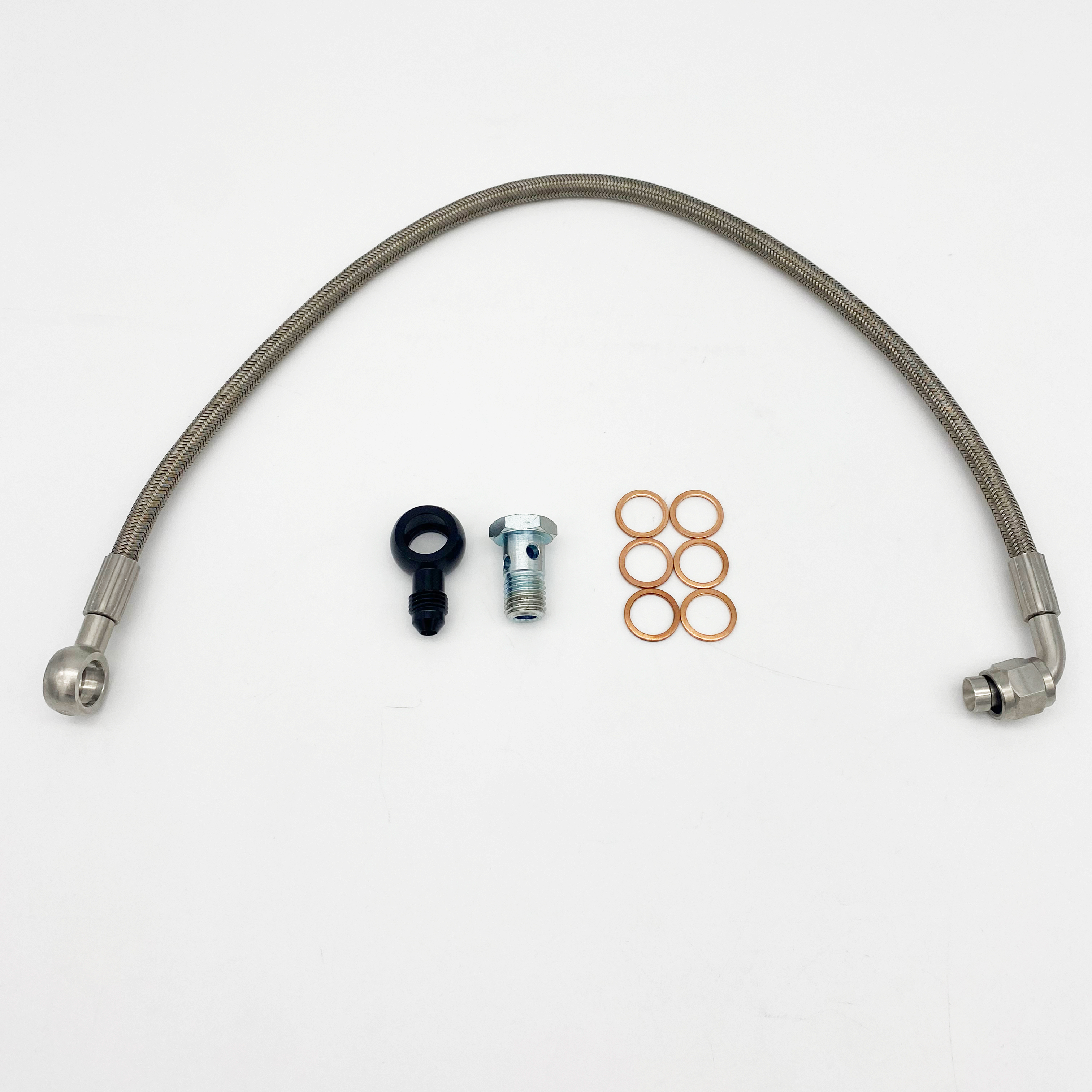 T3/T4 T04E .57 A/R Performance Turbocharger +Oil Feed & Return Line Kit