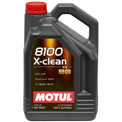 Motul 5ltr 8100 X-Clean 5W30 Fully Synthetic Engine Oil