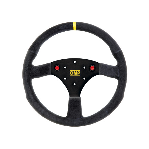 OMP 320mm Alu S Steering Wheel - Black Suede
