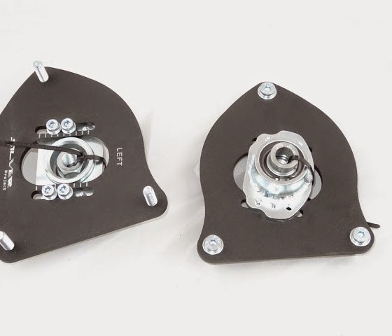 Silver Project Adjustable Top Mount Camber Plates R50-R53