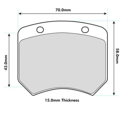 PBS ProRace Front Brake Pads MINI Rover Mini 1.3 Cooper S / Rover Mini 1.3 (llanta 10'')