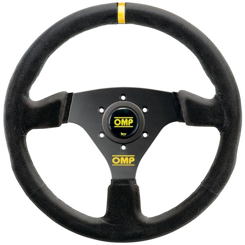 OMP 330mm Targa Steering Wheel - Black Suede