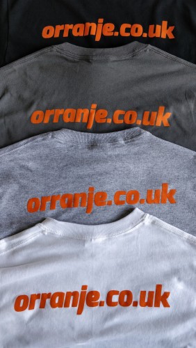 Orranje Logo & Address - Long Sleeve T-Shirt