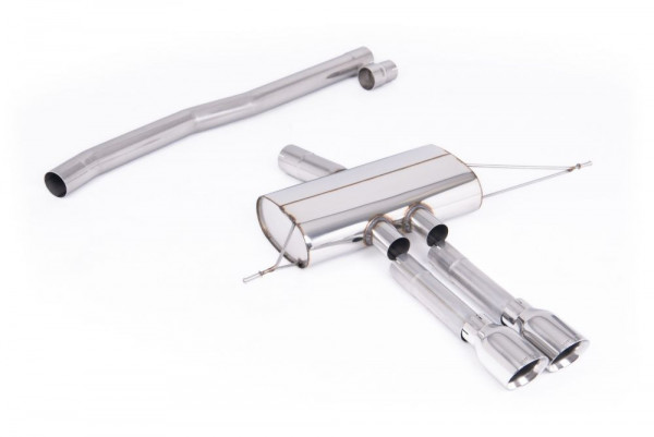 Milltek Mini F66 Non-Resonated OPF/GPF Back System for Sport Diffuser only with Polished Tips