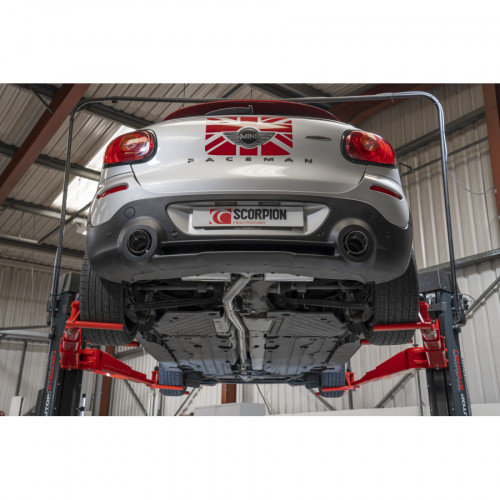 Scorpion Exhausts Catback System 100mm Carbon Fibre Ascari - Non-Resonated MINI R60 Countryman R61 Paceman Cooper S All4
